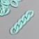 Decor for creativity Plastic "Ring for the chain" Pastel SV-blue set 25 pcs 2.3x1.65 cm
