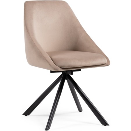STILL WORK STELL WORK WORK, Metal/velor, Black/Beige 51x555x83 cm-1