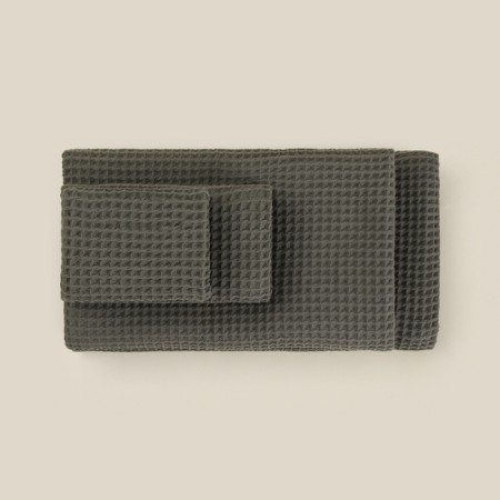 Waffle towel SL Home: Basic "Oliva" 50x90 cm, 100% cotton, 340 g/m2-5
