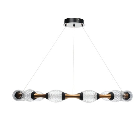 Assini Lamp with PDU 12XLED 90W black and gold 88x88x10-110 cm-5
