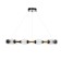Assini Lamp with PDU 12XLED 90W black and gold 88x88x10-110 cm