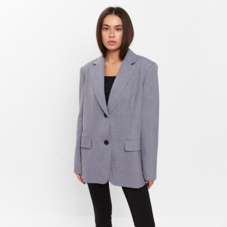 Women's jacket with a cut on the back of MIST size L-XL, color gray