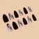 Patch nails, 12 pcs, with adhesive plates, the shape of the almonds, matte/chrome, black, silver