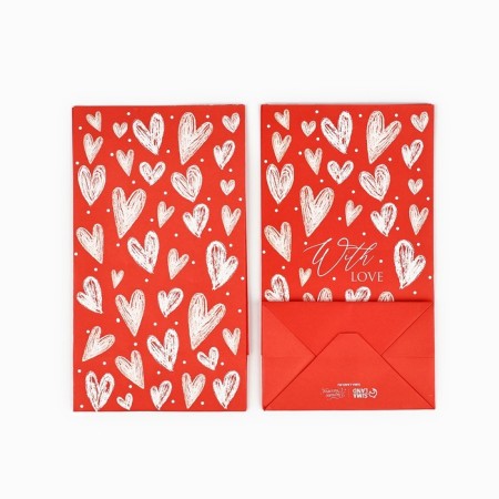 Gift package without handles "With Love", 10 × 19.5 × 7 cm-4