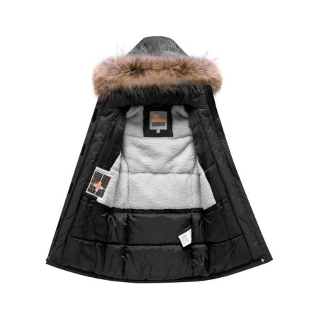 Winter park for a girl, khaki color, height 116-5