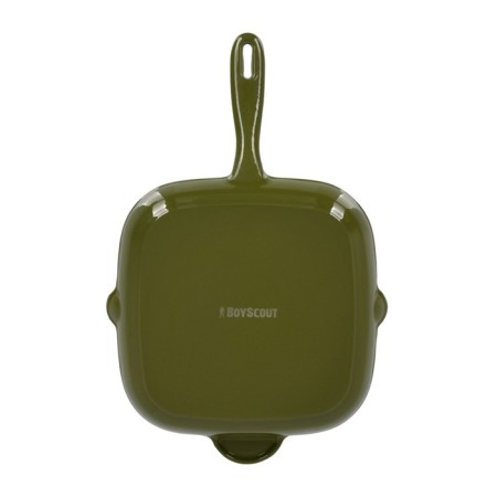 Flying Imbunic enameled Boyscout, grill for steaks 24x24 cm-3