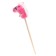 Soft toy "horse - horse", on a stick, pink color
