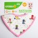 Bandana Bibsord/Salunavik for feeding waterproof on the button, for a girl, mix