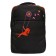 Youth backpack 40 x 28 x 16 cm, Grizzly, ergonomic back, laptop department, black