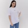 T-shirt female, white color, size One size (42-46)