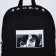 School textile “anime”, 46x30x10 cm, vertical pocket, black color