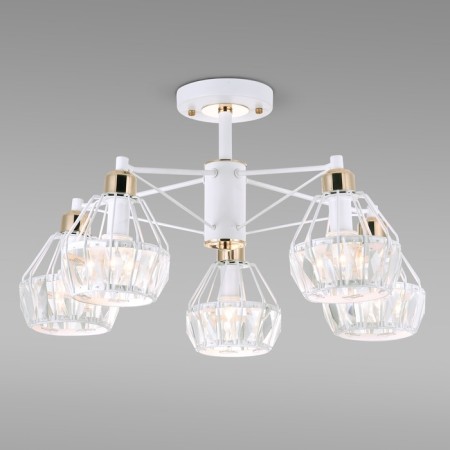 LORD 5x60W E14 white chandelier 61x61x36cm