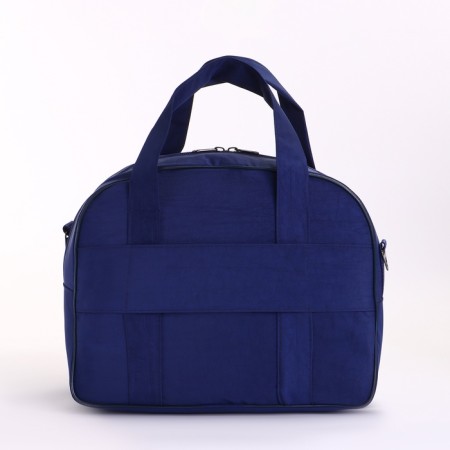 Small suitcase 20 ”, a road bag with a zipper, the color of a dark blue-10