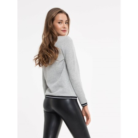 Female sweatshirt CONTE ELEGANT, size S, Dark Grey color-1