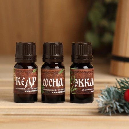 Set 3 Aromamaria 10 ml "The owner of the bath!" Pine, cedar, eucalyptus-1
