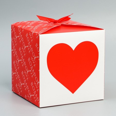Gift folding box, packaging, “love”, 18 x 18 x 18 cm-2