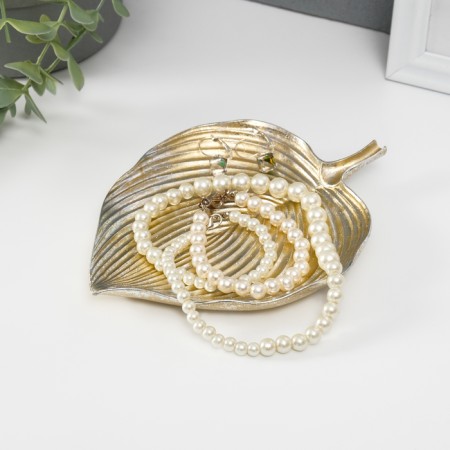 Standing interior polystone "Liszt" Light gold 17.5x13x1.8 cm-1