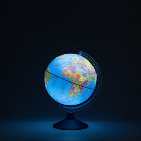 Political Globen Globe, diameter 250 mm, interactive, embossed, backlight from batteries, with glasses-1