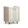 Angelica floor cabinet for sink, 600x510x820, dairy oak/ash