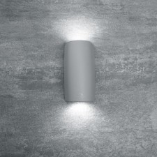 Architectural lamp Fumagalli, IP55, GU10, 7 W, 80x92x170 mm, color gray color