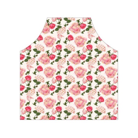 Apron of a kitchen with a photo print "Queen of Flowers", adjustable, size OS-2