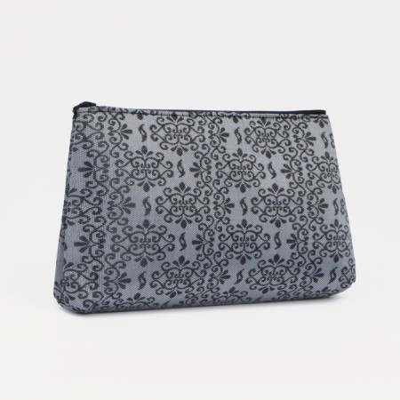 Lightning cosmetic bag, gray color