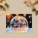 Postcard-Mini “Everything will fulfill the New Year!”, Bubble, 10.5 x 7.5 cm, New Year