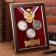 Panel Souvenir "For Love for the Fatherland" with coins