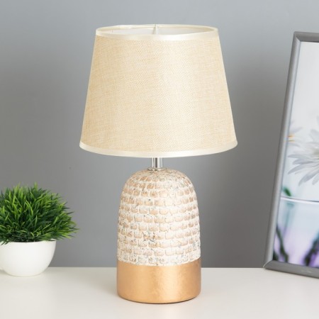 Daphne table lamp E14 40W Beige-golden 20x 20x33 cm Risalux