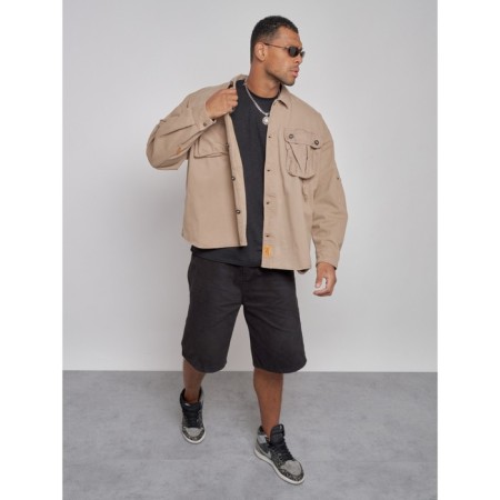 Jeaning jacket men's, size 48, beige color-8