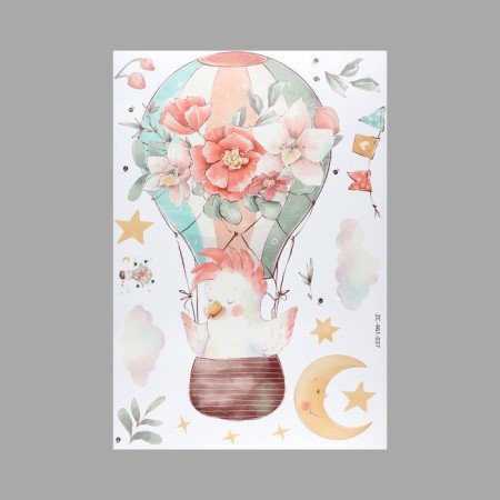 Interior color sticker "Caccapata in a balloon" 40x60 cm