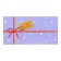 Envenue for money "Hardly!" Lilac background, bow, 8.3 x 16.2 cm