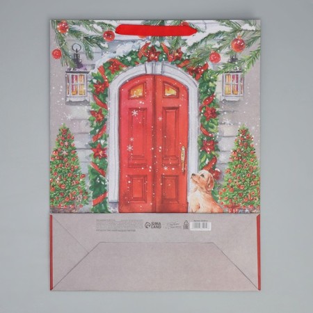 Craft vertical “New Year's house”, l 31 x 40 x 11.5 cm, New Year-9