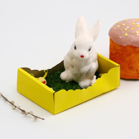 Easter decor "Bunny on the grass" 24 × 19 × 23 cm