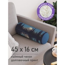 Pillow Bellard “Night Reflection of the Mountain, Decorative, size 16x45 cm