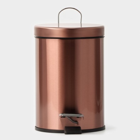 Garbage bucket with pedal Stolz Stölz, 3 l, stainless steel, bronze color-4