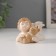 Souvenir Ceramics "Baby Angel lies with a teddy bear" 8.5x4.8x5 cm