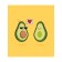 Set of napkins for setting the table "Avocado lovers", rectangular, size 32x46 cm, 4 pcs