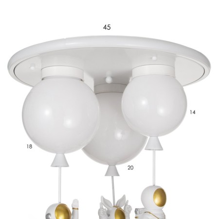 Bayerluxonavta Cosmus 3XE27 40W White D.45 cm Bayerlux-9