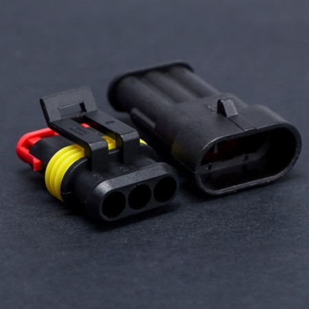 Car connector, hermetic plug-grin dj7031-1.5-11/21 3 contacts, set 2 pcs-2