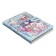 Gift notebook, a6+ 132 sheets, color block, with a stream on a magnet, PVC cover, "anime", mix