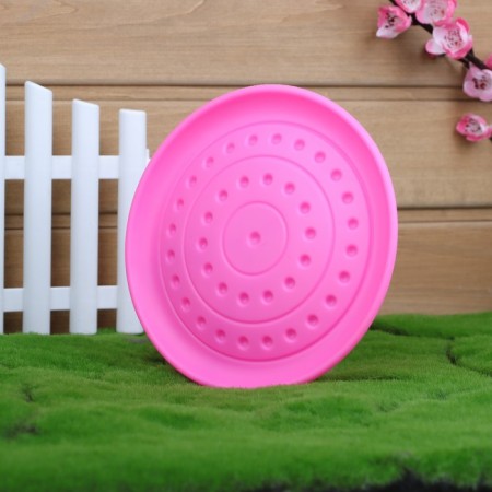 Frisby "UFO", 18.6 cm, hard thermoplastic rubber, pink-2