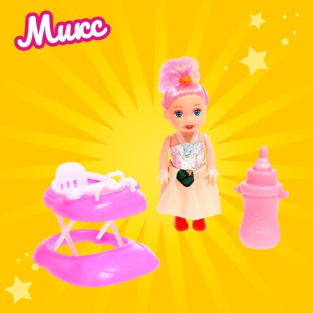 Baby doll "Eva" with accessories, mix-15