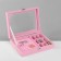 Steam for jewelry "Casket", 7 stripes, 9 cells, 20.5 × 15 × 5 cm, pink color