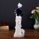 Souvenir Ceramics "Lady with a violin and dog" 30x10x9.5 cm