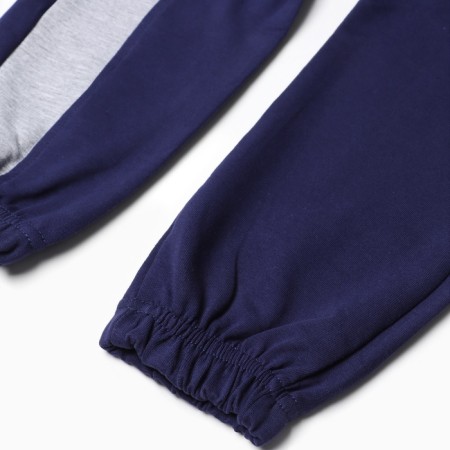 Kit for children (sweatshirt, trousers), dark blue color, height 86 cm-7