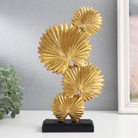 Souvenir Polystone "Fanny Palma" Gold 6.3x17x30.5 cm-2