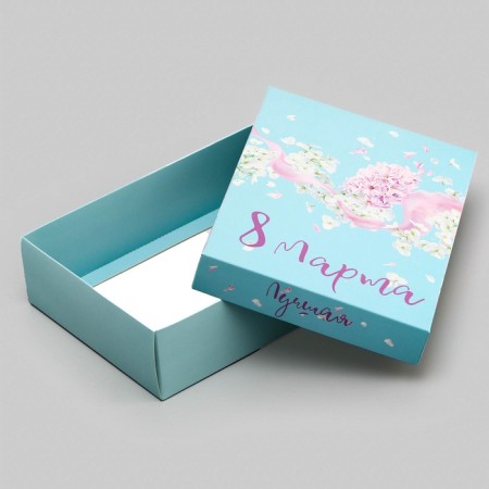 Gift box team "Flower veil" 21 x 15 x 5.7-4