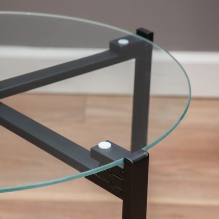 Coffee table "Fogot" YS-8526B, black 42x46 cm-3