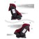 AMAROBABY BRILIANT, ISOFIX fastening, class D, group 0+/1/2/3 (0-36 kg), red red color, red